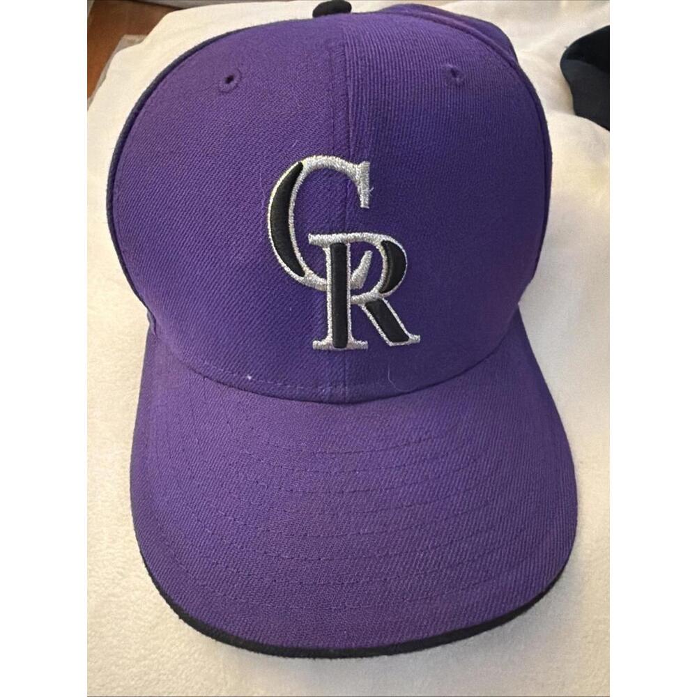 New Era 59FIFTY Colorado‎ Rockies Hat Purple MLB On-Field Fitted Cap 7 5/8